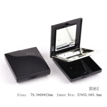 square two-layer compact case with mirror